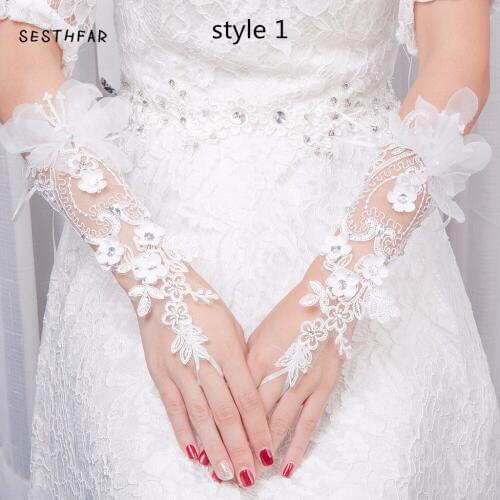 Wedding accessories 6styles cheap Wedding gloves for novia Performance studio supplies bridal gloves sposa