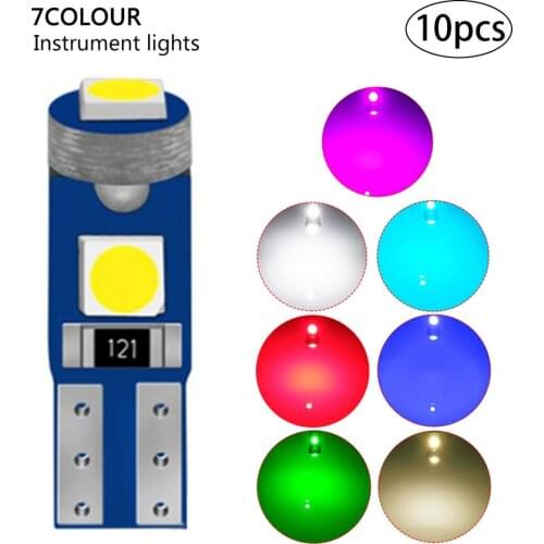 T5 3030-3SMD High Bright Gauge Cluster Light for Car Truck Dashboard Instrument Panel Instrument Lights Dashboard Lights