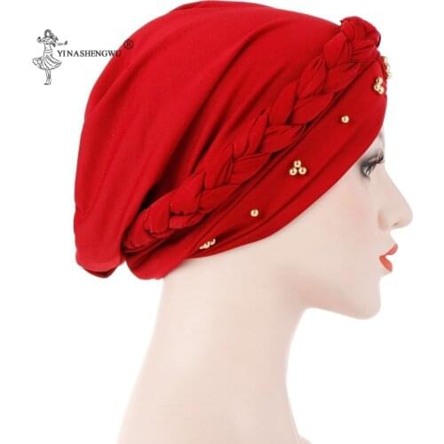 Latest Turban Hijab Bonnet Arab Wrap Head Turbans For Women Indian African Turbans Fashion Style Twist Headband Turbante Mujer