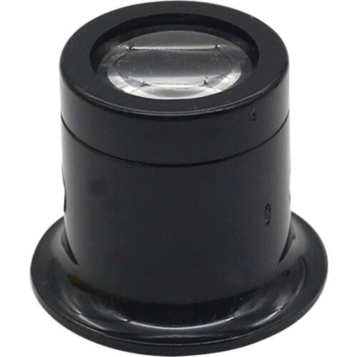 Magnifying Glass Loupe Lens Portable Monocular 10X Magnifying Glass Magnifier Watch for Eye Magnifier Len Repair Kit