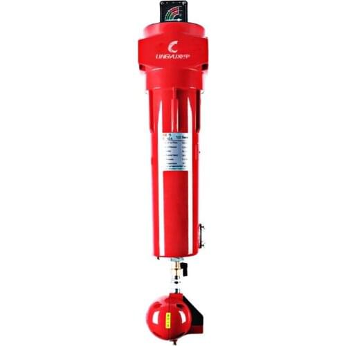 Lingyu air compressor high pressure industrial filter with Differential pressure gauge and liquid level display gauge