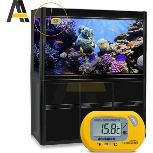 LCD Digital Aquarium Thermometer Fish Tank Water Temperature Meter ST-3 Aquarium Temp Detector Fish Alarm Pet Supplies Tool