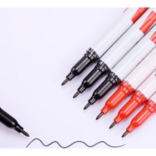 1pc Small Headed Marker Pen Mark Oily Optical Disc Glass Ceramic Plastic Marker Signature Marker Pen Same Style Free Shipping