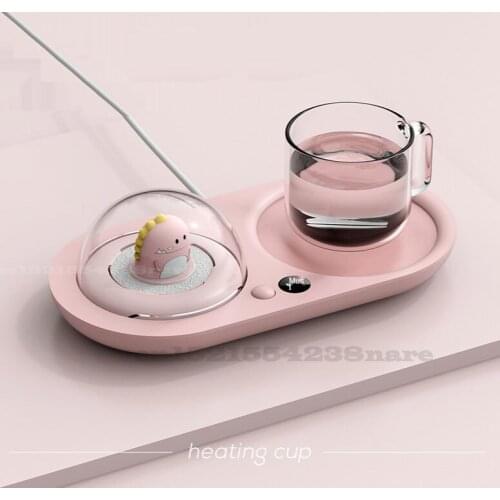 220V/20W Warm Coaster Aromatherapy Night Light Cup Warmer Intelligent Constant Temperature Insulation Milk Heating Coaster