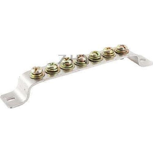 250V 25A 7 Positions Ground Wire Row Copper Electrical Bar Terminal Block