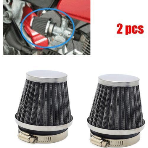 2X Air Filter Pod 54mm Motor Air Cleaner Pods For Honda CB450T CM450 CM450A CX500 GL500 CX650C GL650 CB400 CB400T CM400 CB450
