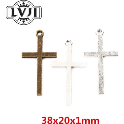 30pcs cross pendant charm DIY fashion bracelet necklace jewelry accessories 5948