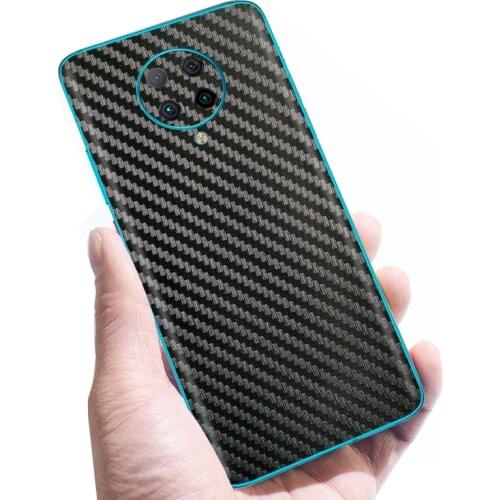 3D Carbon Fiber Skins Film Wrap Skin Phone Back Sticker For XIAOMI MI10 Pro Mi9 MI8 Lite MIX3 2S Redmi K30 Pro K20 Note 8 7 Pro