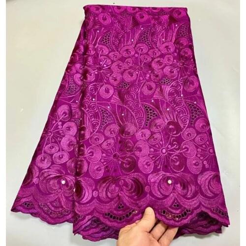 5yards Hot Selling African 100%Cotton Lace Fabrics 2021 High Quality Lace French Swiss voile Pure Cotton Lace Dubai Fabric
