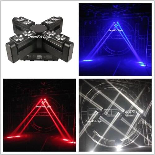 6Unites Stage effect moving head light led spider beam dmx moving head rgbw led 8x12w dj moving head