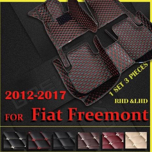 Car floor mats for Fiat Freemont Five seats 2012 2013 2014 2015 2016 2017 Custom auto foot Pads automobile carpet cover