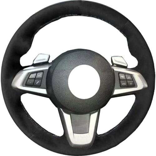 Car Styling Alcantara Leather Suede Car Steering Wheel Cover for BMW X3 E83 Z4 2009-2014 Car Accessories