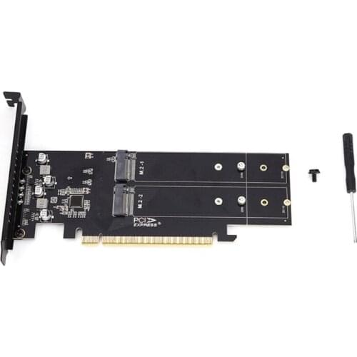 B2EF M.2 Nvme SSD PCIe Adapter Card 8000 MB/s HDD PCIE4.0 X16 Fast Adapter Desktop PC