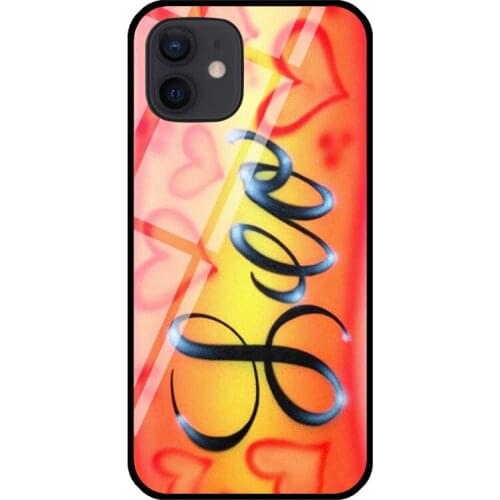 Leo Tempered Glass Case For iPhone 11 Pro Max XS 12 mini SE 7 8 Plus X XR Shell Cover Coque