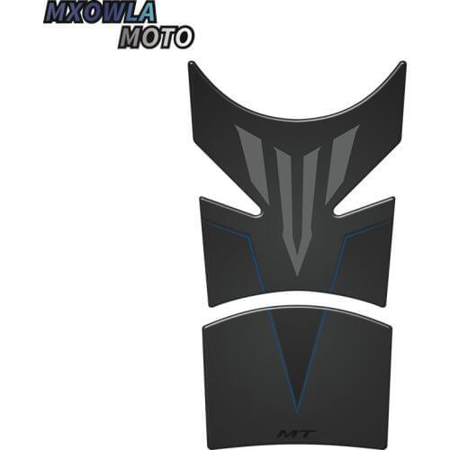 For MT01 MT03 MT09 MT10 MT-09 3Colour Tank Sticker 3D Carbon Look Motorcycle Tank Pad Protector Decal Stickers Case