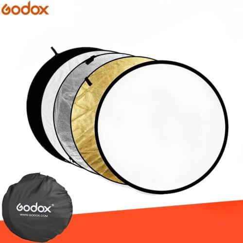 FT05 80CM 31" 5 in 1 Reflector Round Flash Photo Studio collapsible light reflector Gold Silver White Black Translucent