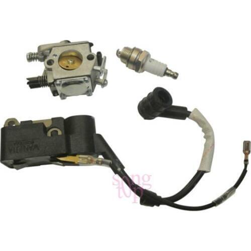 CARBURETTOR Spark Plug FIT CHINESE CHAINSAW 4500 5200 5800 52cc 58cc SILVERLINE