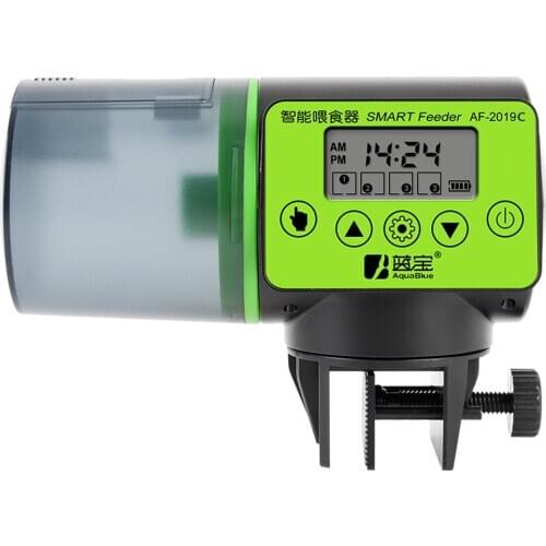 Intelligent Automatic Fish Feeder Aquarium Fish Bowl Electrical Timer Feeder Food Feeding 200ml Large Capacity Fish Feeder