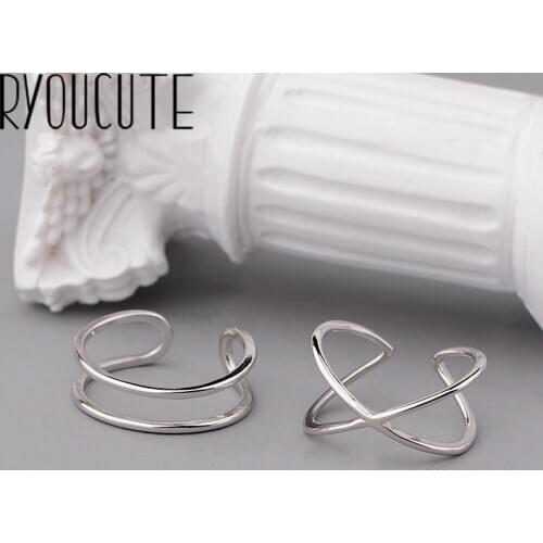 New Charming Cross Layer Chains Finger Ring for Women Vintage Boho Knuckle Party Rings Gothic Punk Jewelry Gifts for Girls