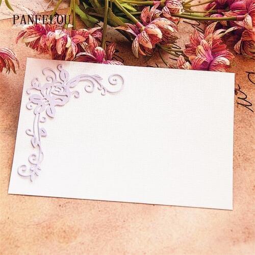PANFELOU 6.5x10cm Flower seedlings metal craft Carbon Steel Cutter paper die cutting dies Scrapbooking/DIY Embossing cards