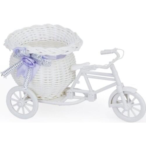 Handmade Tricycle/Bike Shape Flower Basket for Flower Storage/Arrangement