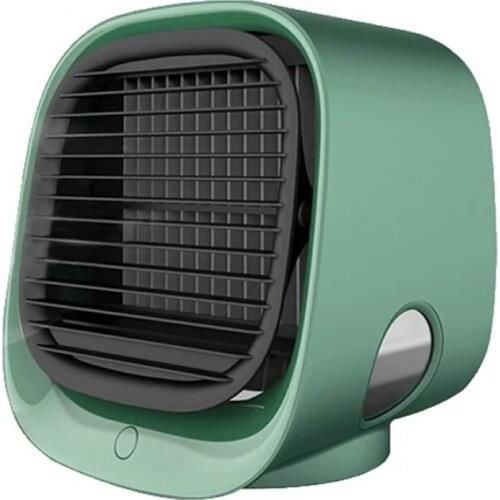 Air Cooler Fan Mini Desktop Air Conditioner With Night Light USB Water Cooling Fan Humidifier Purifier Multifunction Fan