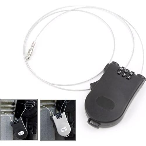 Retractable Wire Rope Password Lock Combination Coded Locker Outdoor Keyed Padlock N10 20 Dropshipping