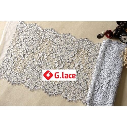 GLace 9m/lot 35cm Two color lace eyelash lace diy clothing embroidery cloth hand sewing stitching accessories fabric TX313