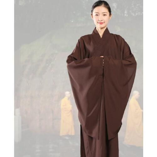 Buddhist monk robes female uniform zen clothing shaolin monk clothes buddhist monk costume women TA548