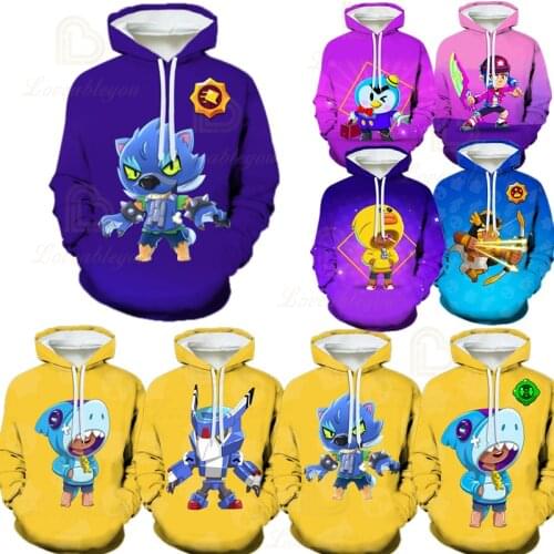 Stars Hoodie Leon Kids Costume Crow Spike Amber Game Hoodies Pullover Men Adult Child Clothes Poco Oversize Clothes Sweatshirt
