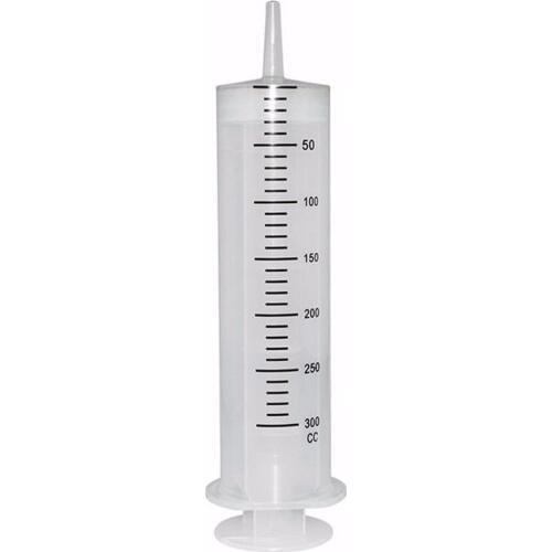 1 Set 300ml Large Disposable Syringe Plastic Large Capacity Disposable Syringe Imported Pump Oil & 1m Tube