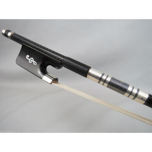 1pcs figure black Carbon fiber CELLO bow 4/4,beautiful decoration