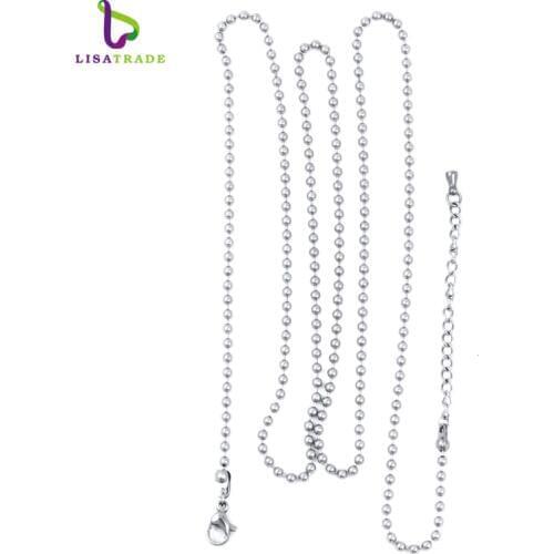 10pcs/lot ! Ball chains necklace for floating locket/ moneda pendant 2.4mm width 80cm length 316 stainless steel MICH01*10