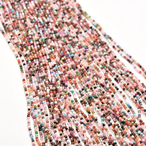 180 pcs/lot 2.3mm Pink series sectioned duobao natural stone vente en gros bijouterie Diy jewelry aesthetic accessories JA0480