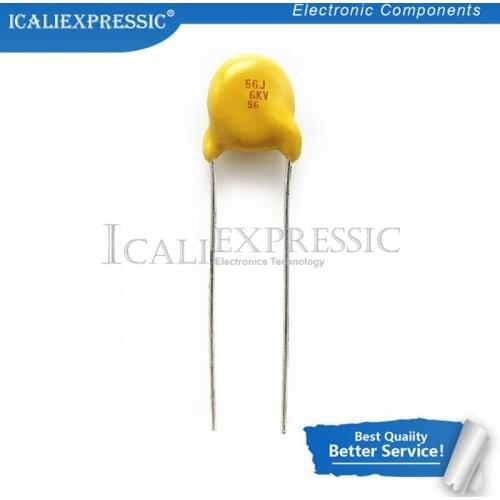 20PCS High-voltage ceramic capacitors 6KV 56P 56J 56J 6KV In Stock