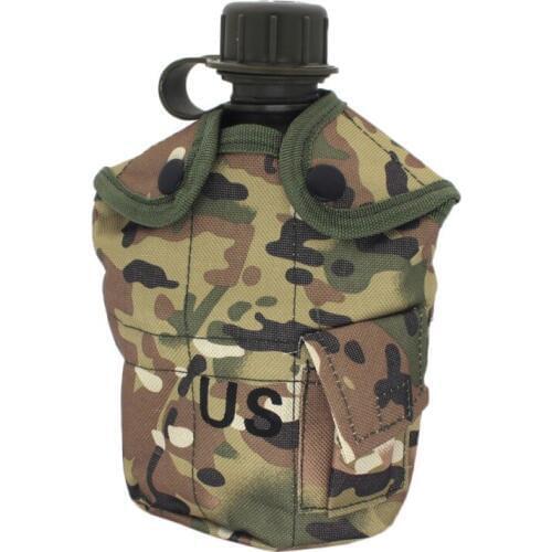3pcs/set Outdoor Canteens Water Bottle Sport Travel Kettle Portable Lunch Box Military Aluminum Survival Camping Equipment