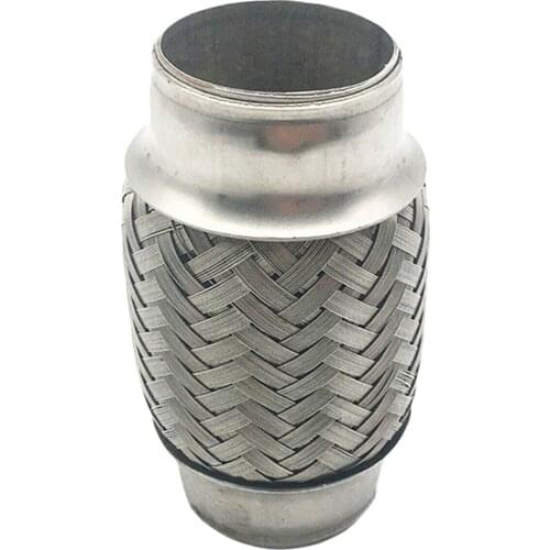 304 SS Exhaust Flex Tube Joint Flexible Pipe Repair 38 x 100mm 1.5"x4" Flex