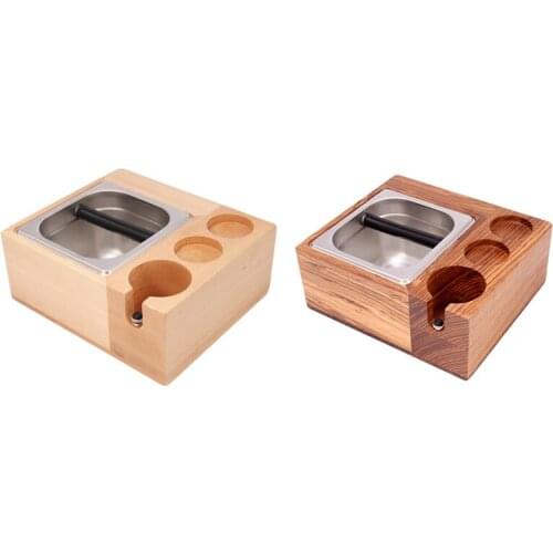 EAS-51/58MM Coffee Filter Tamper Holder Tamper Stand Wood Espresso Distributor Mat Support Base Rack