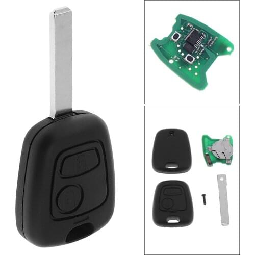 433MHz Keyless Uncut Flip Remote Key Fob with ID46 Chip and VA2 Blade Fit for Citroen C1 C2 C3 C4 Xsara Picasso 2000-2009