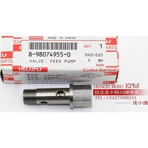 Hitachi Sumitomo case JCB One-way Valve for Oil Return Screw of Diesel High Pressure Pump of 4HK1 6HK1 Engine feed pump