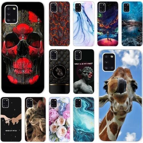 For Samsung Galaxy A31 A11 Case Cover Soft TPU Skull Fundas For Samsung A31 A 31 SM-A315F A 11 Phone Cover Silicone Bumper Cases