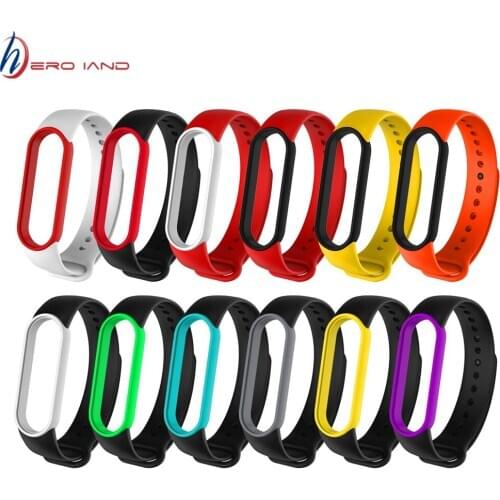 Colorful Bracelet For Xiaomi MiBand 5 Strap Sport Silicone Watch Wrist Band For Xiaomi Mi Band 5 Correa Smart Band Accessories