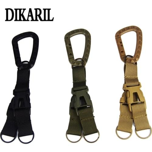 Dikaril 3 in1 Multifunction Carabiner Clasp Sport Clip Hook Backpack Molle System Buckle Military Outdoor Bag Camping Climbing