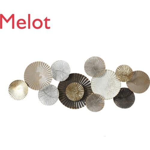 French A Living Room Sofa Light Extravagant Metal Background Wall Originality Pendant Bedroom Home Furnishing Wall Ornament Iron