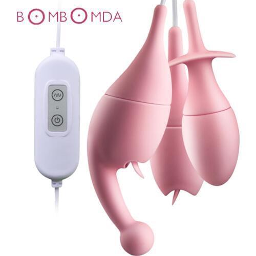 Tongue Licking Vibrators 10 Mode USB Vibrating Egg Oral Licking Clitoris Stimulator G-spot Sex Toys for Women Female Masturbator