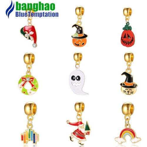 Wholesale collar Charm for making jewelry supplies DIY metal pendants findings crafts alloy bracelet accessories beads C24-1