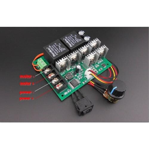 Forward Reverse DC Speed Motor Controller 10-50V 40A For Brush Motor Reversing Control