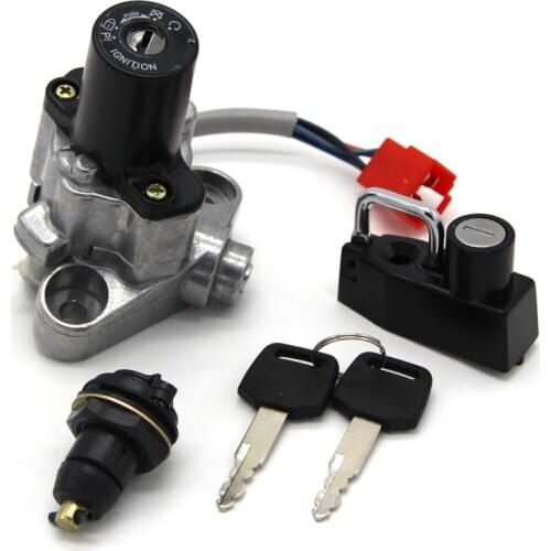 Motorcycle Ignition Switch Seat Lock Key Set For Yamaha XVS1100 Drag Star V-Star Custom XVS1100A Classic Silverado 4TR-82501-00