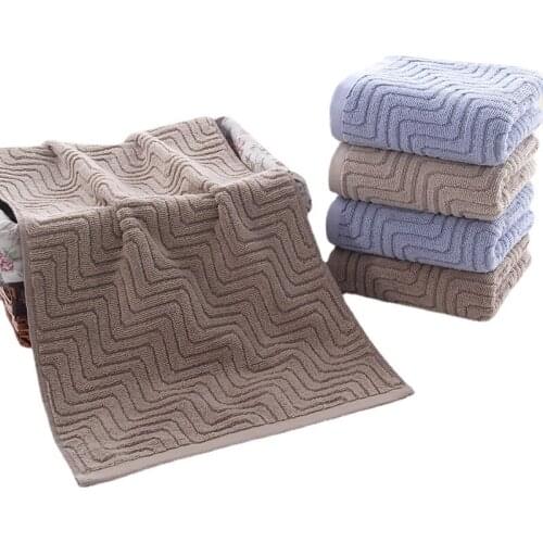 Towel Cotton Bathroom Geometric Fashion Soft Comfortable Face Towel Hair Towel Strong Water Absorption Terry Head Towel 34*74