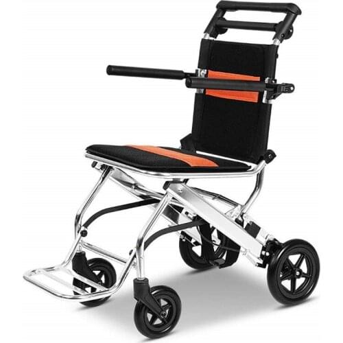 Hot sale aluminum alloy portable wheelchair folding lightweight 7.5KG ultralight wheelchair